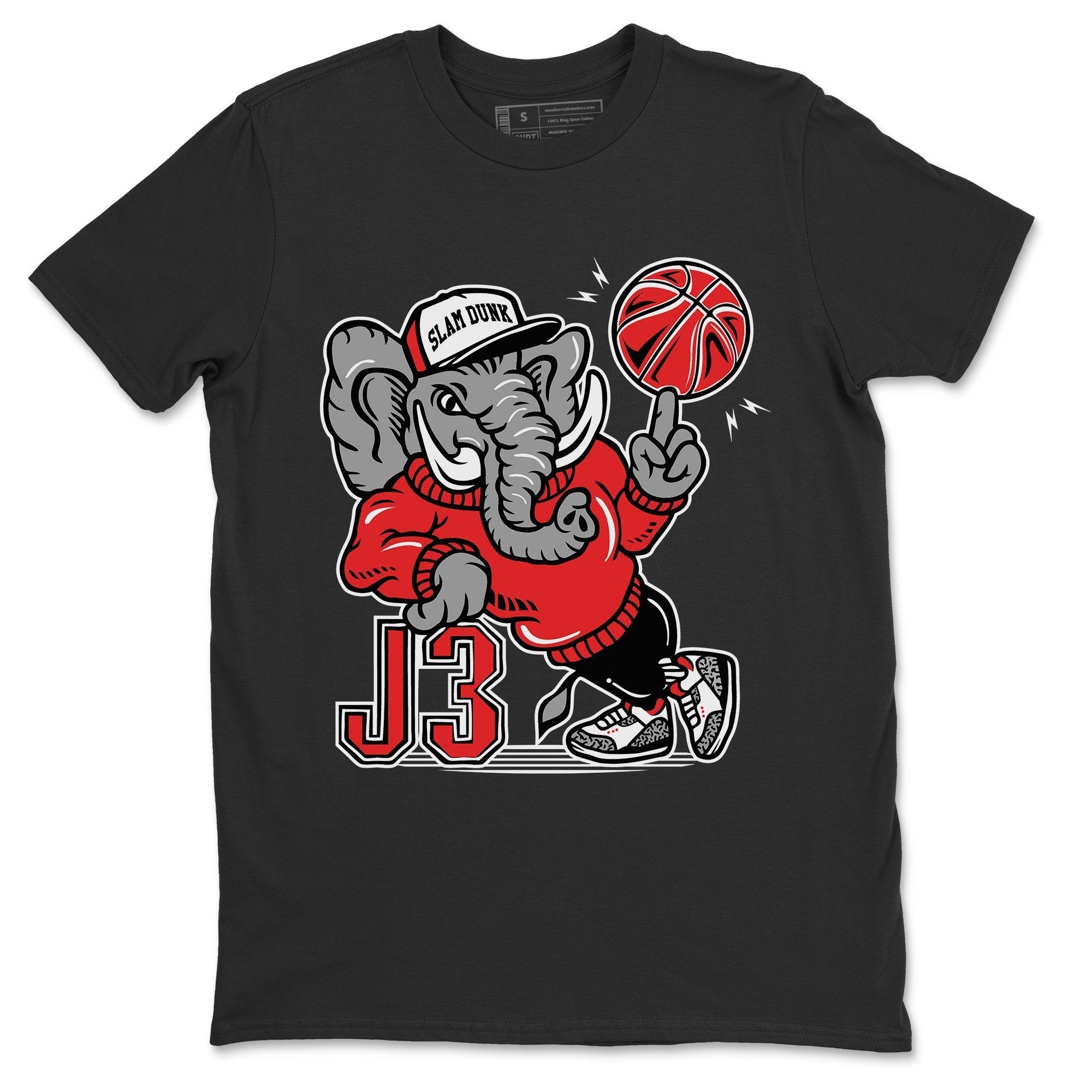 Jordan 3 Fire Red Sneaker Match Tees Elephant Sneaker Tees Jordan 3 Fire Red Sneaker Release Tees Unisex Shirts