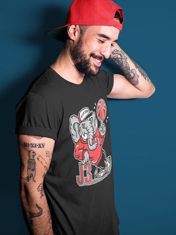 Jordan 3 Fire Red Sneaker Match Tees Elephant Sneaker Tees Jordan 3 Fire Red Sneaker Release Tees Unisex Shirts