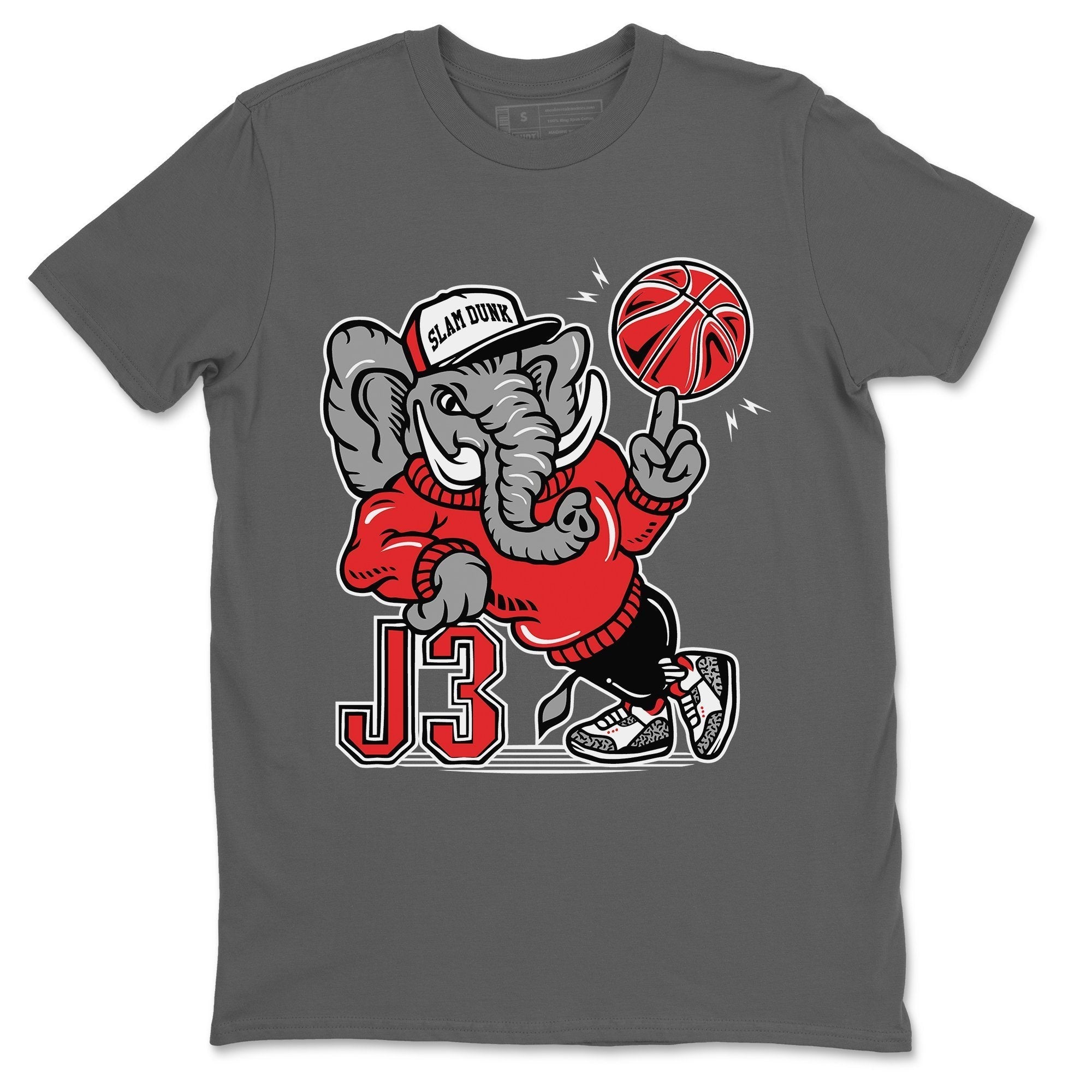 Jordan 3 Fire Red Sneaker Match Tees Elephant Sneaker Tees Jordan 3 Fire Red Sneaker Release Tees Unisex Shirts