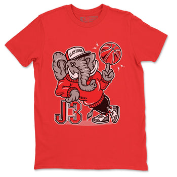 Jordan 3 Fire Red Sneaker Match Tees Elephant Sneaker Tees Jordan 3 Fire Red Sneaker Release Tees Unisex Shirts