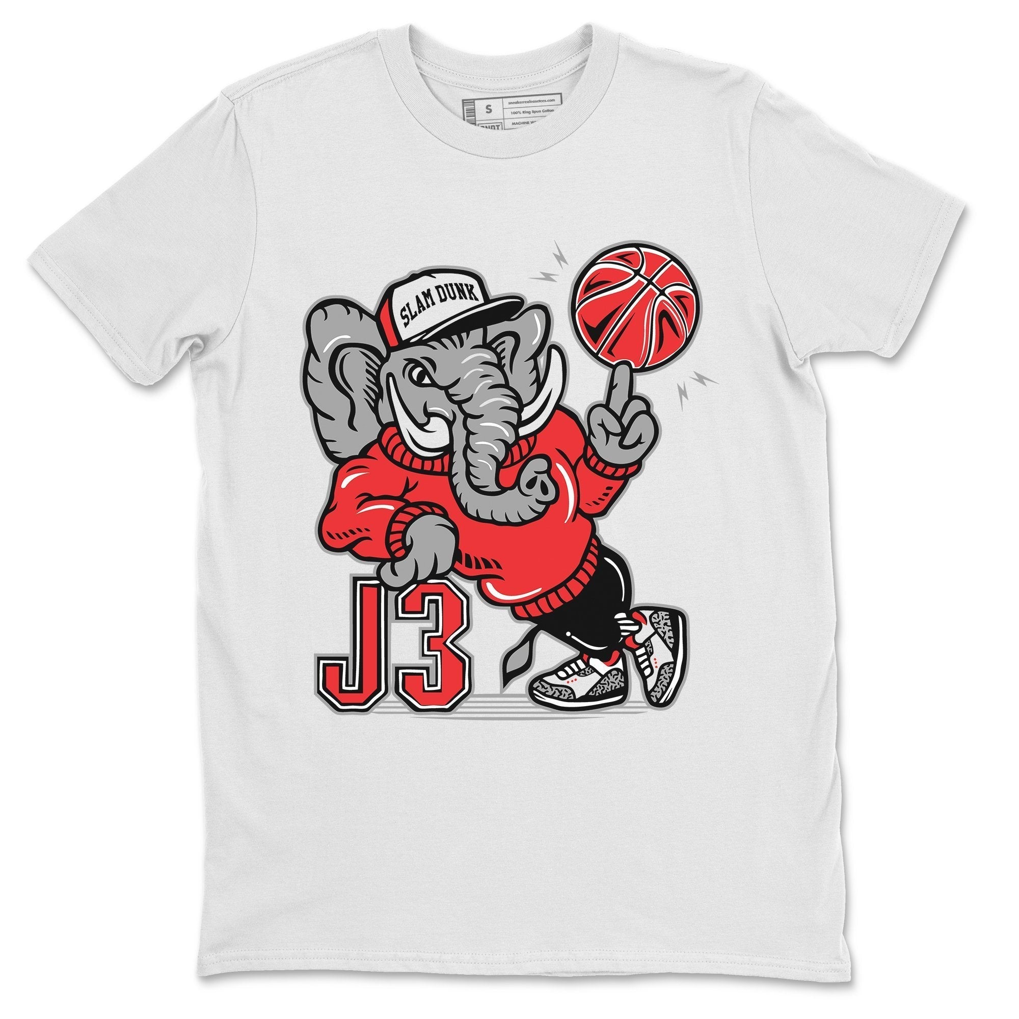 Jordan 3 Fire Red Sneaker Match Tees Elephant Sneaker Tees Jordan 3 Fire Red Sneaker Release Tees Unisex Shirts