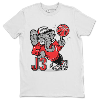 Jordan 3 Fire Red Sneaker Match Tees Elephant Sneaker Tees Jordan 3 Fire Red Sneaker Release Tees Unisex Shirts