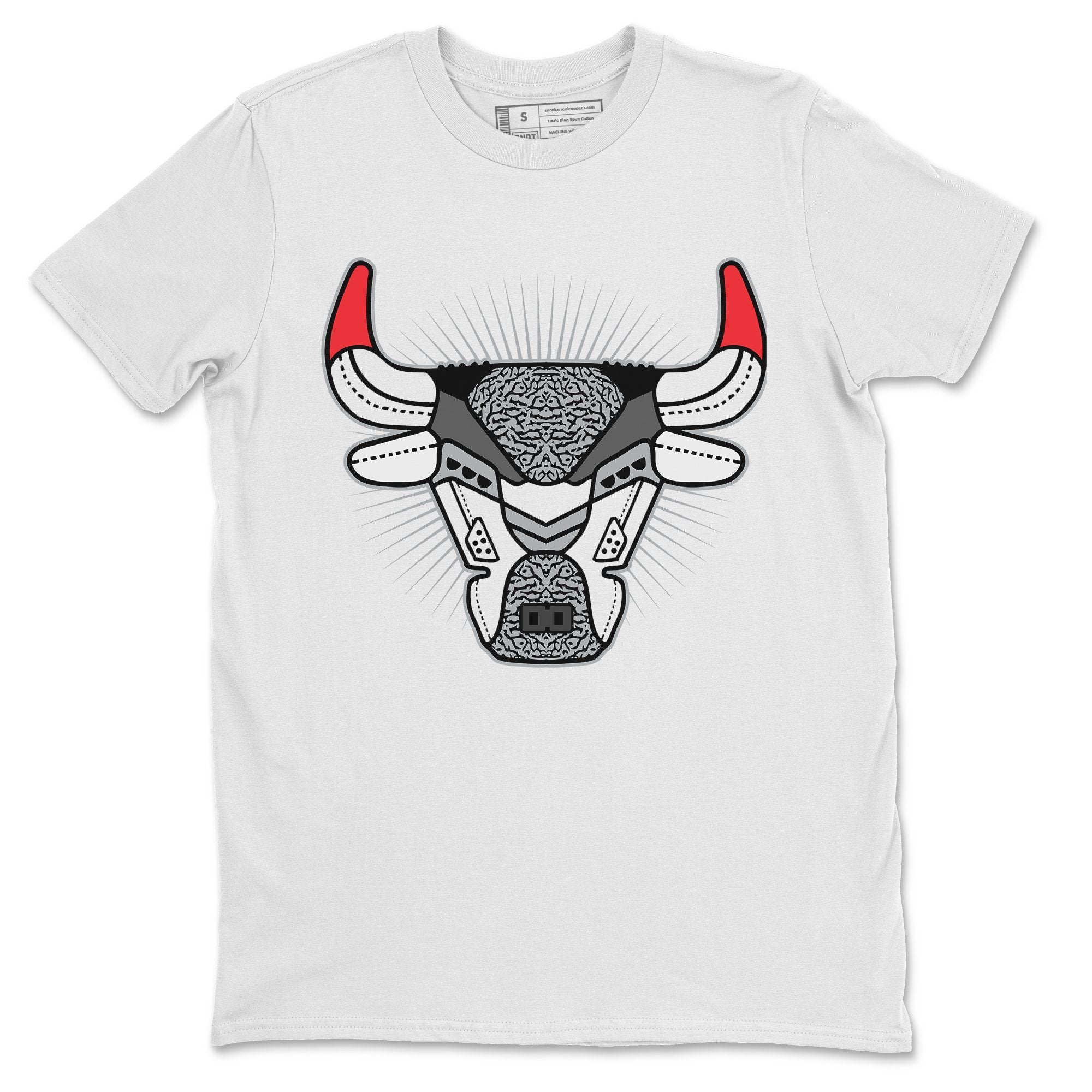 Jordan 3 Fire Red Sneaker Match Tees Bull Head Sneaker Tees Jordan 3 Fire Red Sneaker Release Tees Unisex Shirts