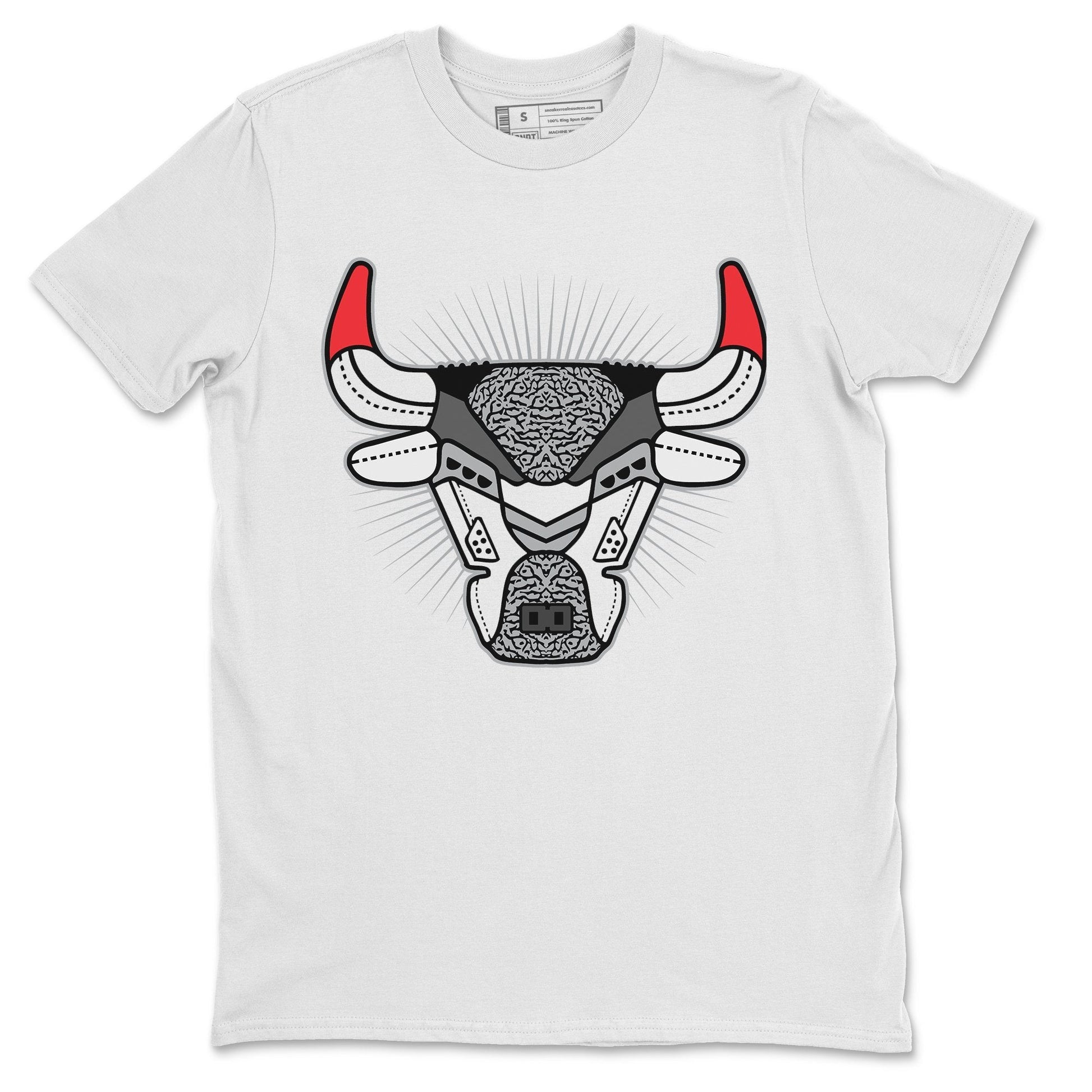 Jordan 3 Fire Red Sneaker Match Tees Bull Head Sneaker Tees Jordan 3 Fire Red Sneaker Release Tees Unisex Shirts