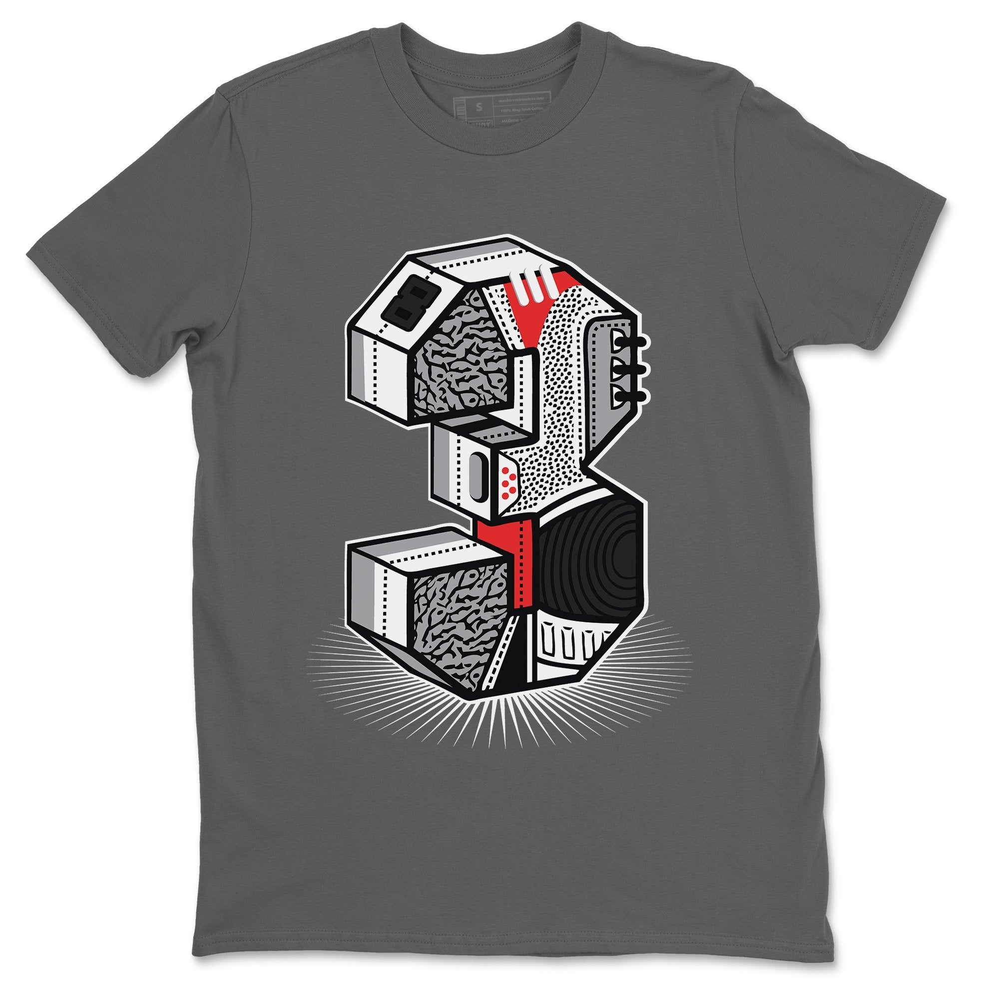 Jordan 3 Fire Red Sneaker Match Tees Three Statue Sneaker Tees Jordan 3 Fire Red Sneaker Release Tees Unisex Shirts