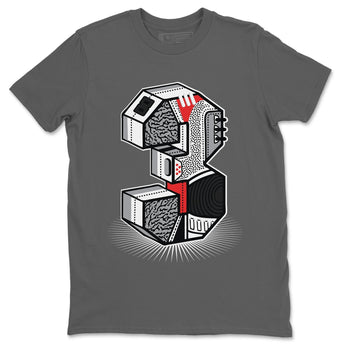 Jordan 3 Fire Red Sneaker Match Tees Three Statue Sneaker Tees Jordan 3 Fire Red Sneaker Release Tees Unisex Shirts