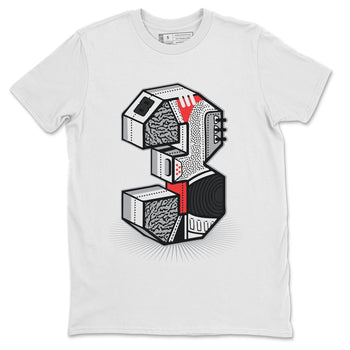 Jordan 3 Fire Red Sneaker Match Tees Three Statue Sneaker Tees Jordan 3 Fire Red Sneaker Release Tees Unisex Shirts