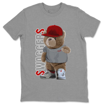 Jordan 3 Fire Red Sneaker Match Tees Bear Swaggers Sneaker Tees Jordan 3 Fire Red Sneaker Release Tees Unisex Shirts