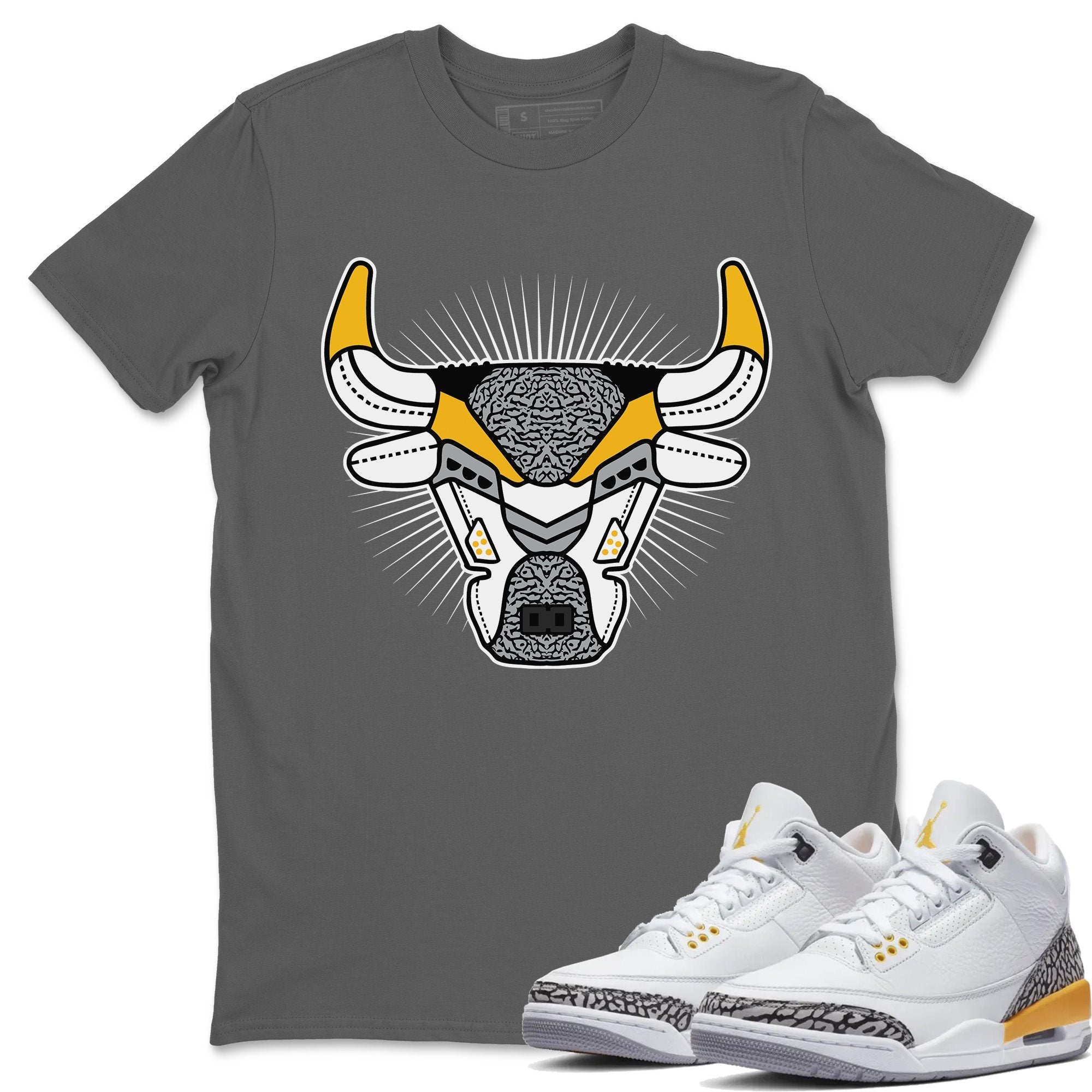 Jordan 3 Laser Orange Sneaker Match Tees Bull Head Sneaker Tees Jordan 3 Laser Orange Sneaker Release Tees Unisex Shirts