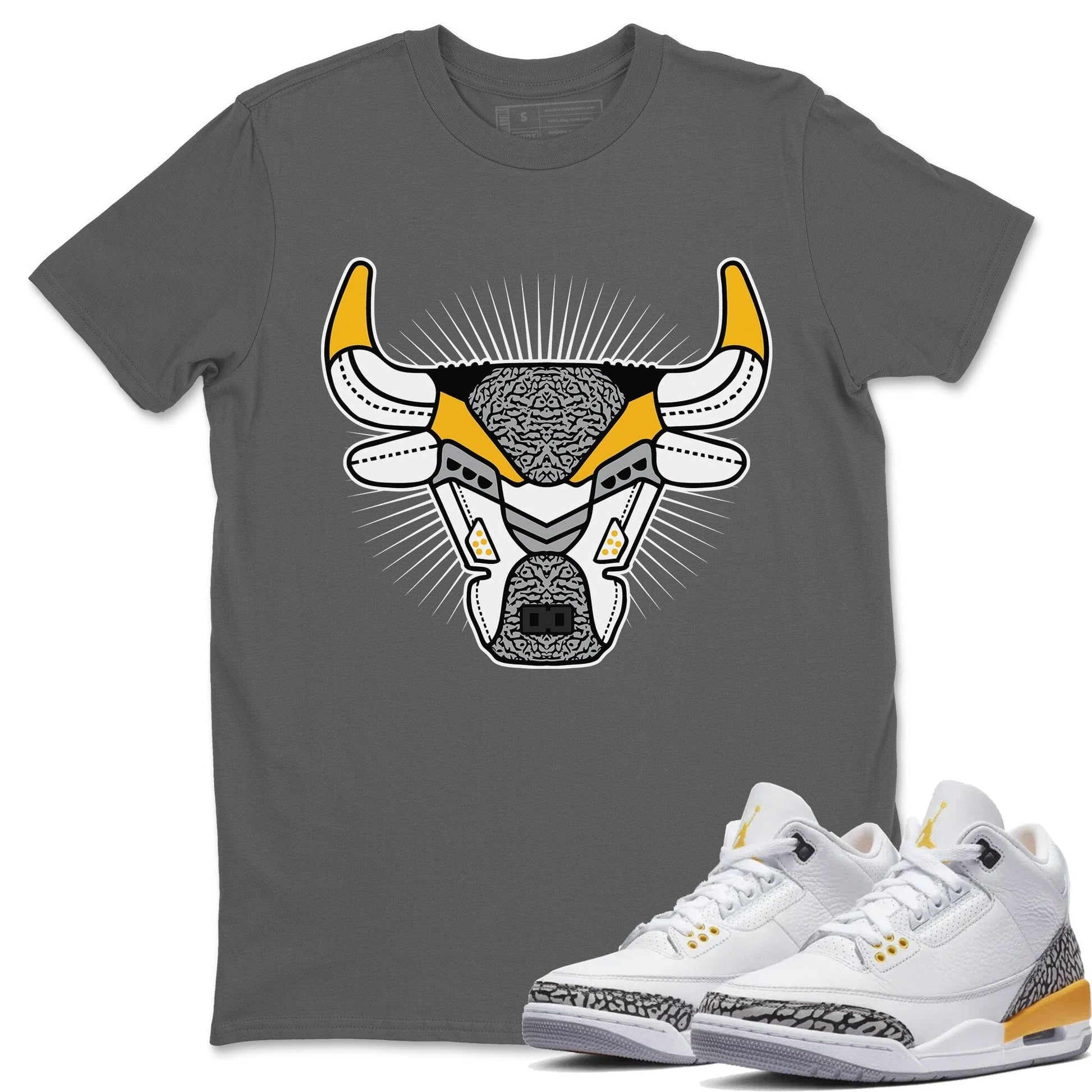 Jordan 3 Laser Orange Sneaker Match Tees Bull Head Sneaker Tees Jordan 3 Laser Orange Sneaker Release Tees Unisex Shirts