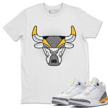 Jordan 3 Laser Orange Sneaker Match Tees Bull Head Sneaker Tees Jordan 3 Laser Orange Sneaker Release Tees Unisex Shirts