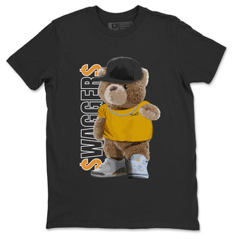 Jordan 3 Laser Orange Sneaker Match Tees Bear Swaggers Sneaker Tees Jordan 3 Laser Orange Sneaker Release Tees Unisex Shirts