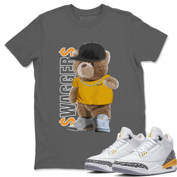 Jordan 3 Laser Orange Sneaker Match Tees Bear Swaggers Sneaker Tees Jordan 3 Laser Orange Sneaker Release Tees Unisex Shirts