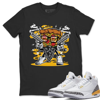 Jordan 3 Laser Orange Sneaker Match Tees Pizza Man Sneaker Tees Jordan 3 Laser Orange Sneaker Release Tees Unisex Shirts
