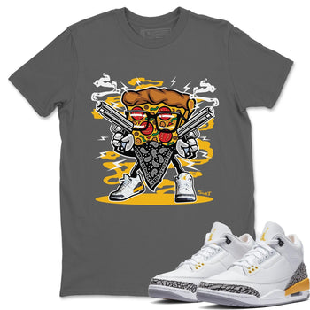 Jordan 3 Laser Orange Sneaker Match Tees Pizza Man Sneaker Tees Jordan 3 Laser Orange Sneaker Release Tees Unisex Shirts