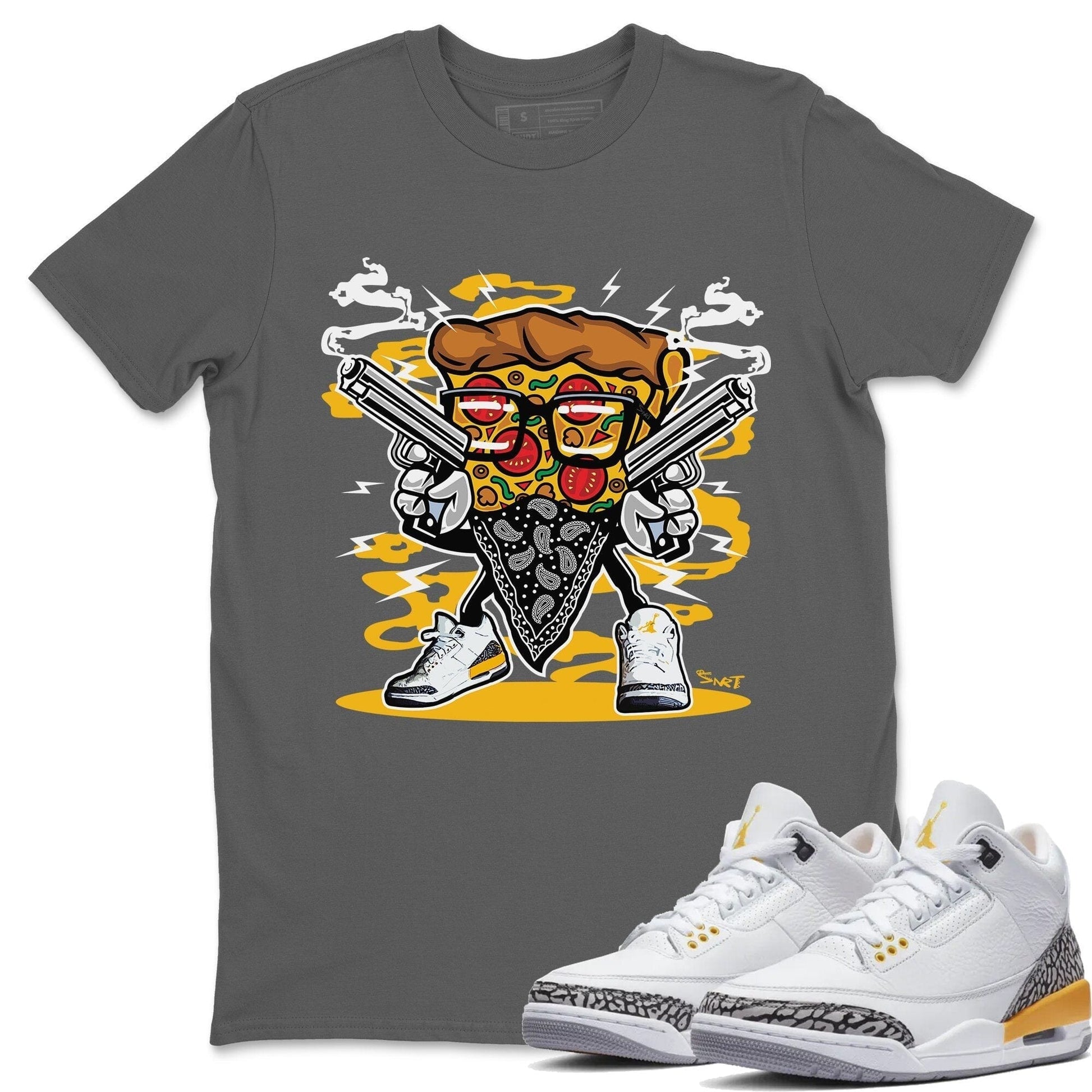 Jordan 3 Laser Orange Sneaker Match Tees Pizza Man Sneaker Tees Jordan 3 Laser Orange Sneaker Release Tees Unisex Shirts