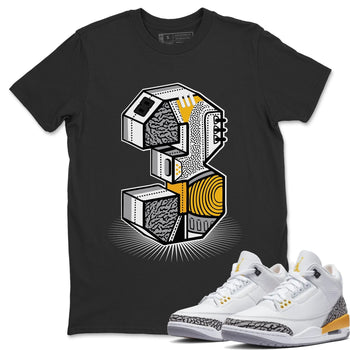 Jordan 3 Laser Orange Sneaker Match Tees Three Statue Sneaker Tees Jordan 3 Laser Orange Sneaker Release Tees Unisex Shirts
