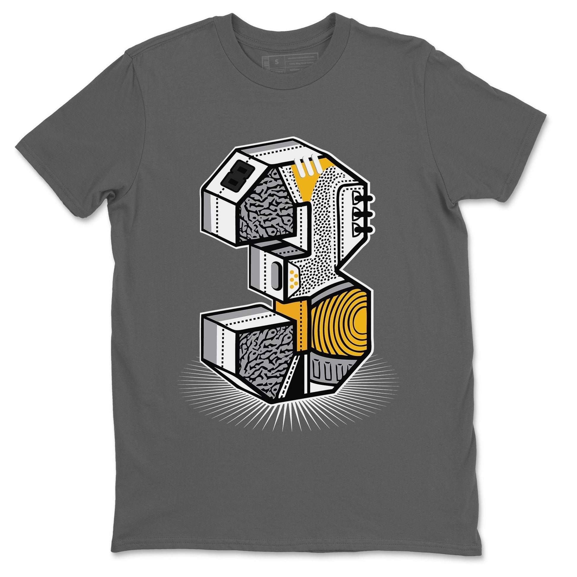 Jordan 3 Laser Orange Sneaker Match Tees Three Statue Sneaker Tees Jordan 3 Laser Orange Sneaker Release Tees Unisex Shirts