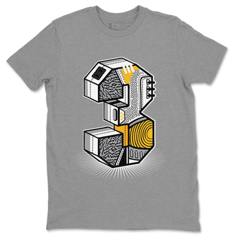 Jordan 3 Laser Orange Sneaker Match Tees Three Statue Sneaker Tees Jordan 3 Laser Orange Sneaker Release Tees Unisex Shirts