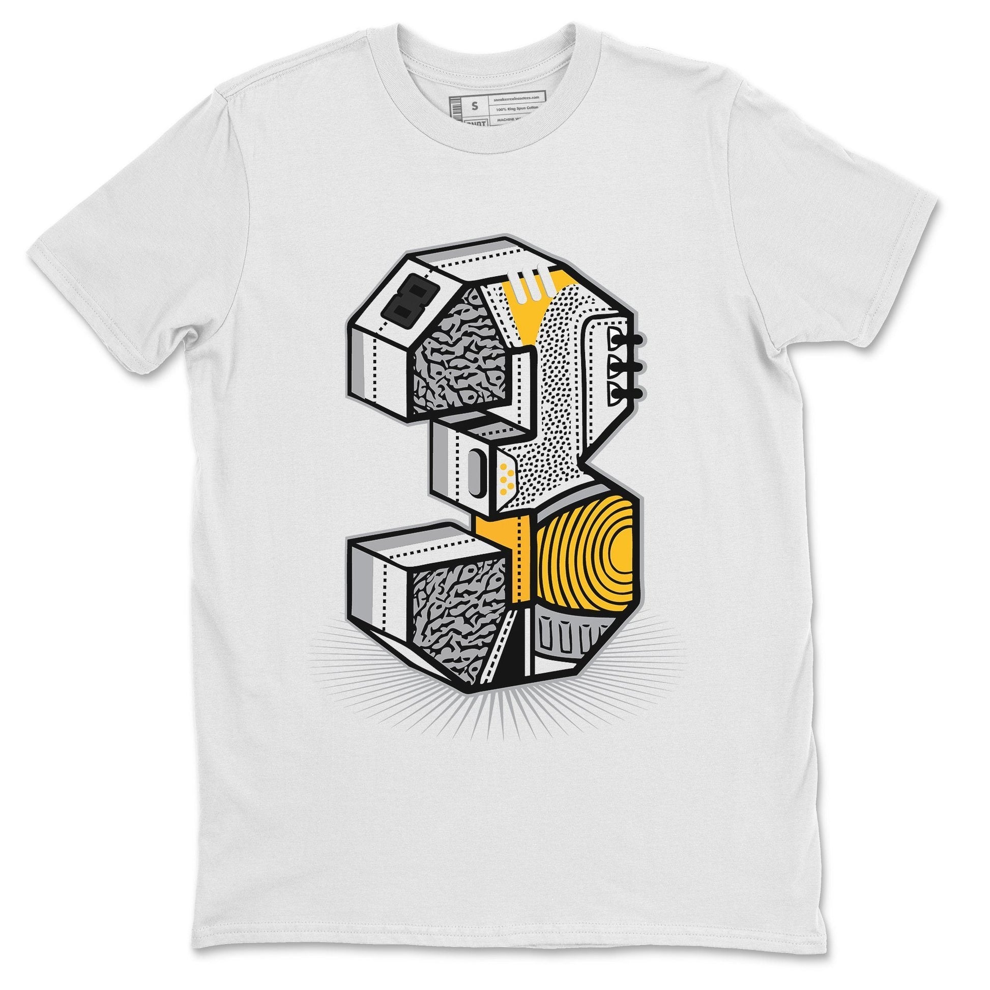 Jordan 3 Laser Orange Sneaker Match Tees Three Statue Sneaker Tees Jordan 3 Laser Orange Sneaker Release Tees Unisex Shirts