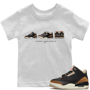 Jordan 3 Desert Elephant Sneaker Match Tees Air Jordan 3 Prelude Sneaker Tees Jordan 3 Desert Elephant Sneaker Release Tees Kids Shirts