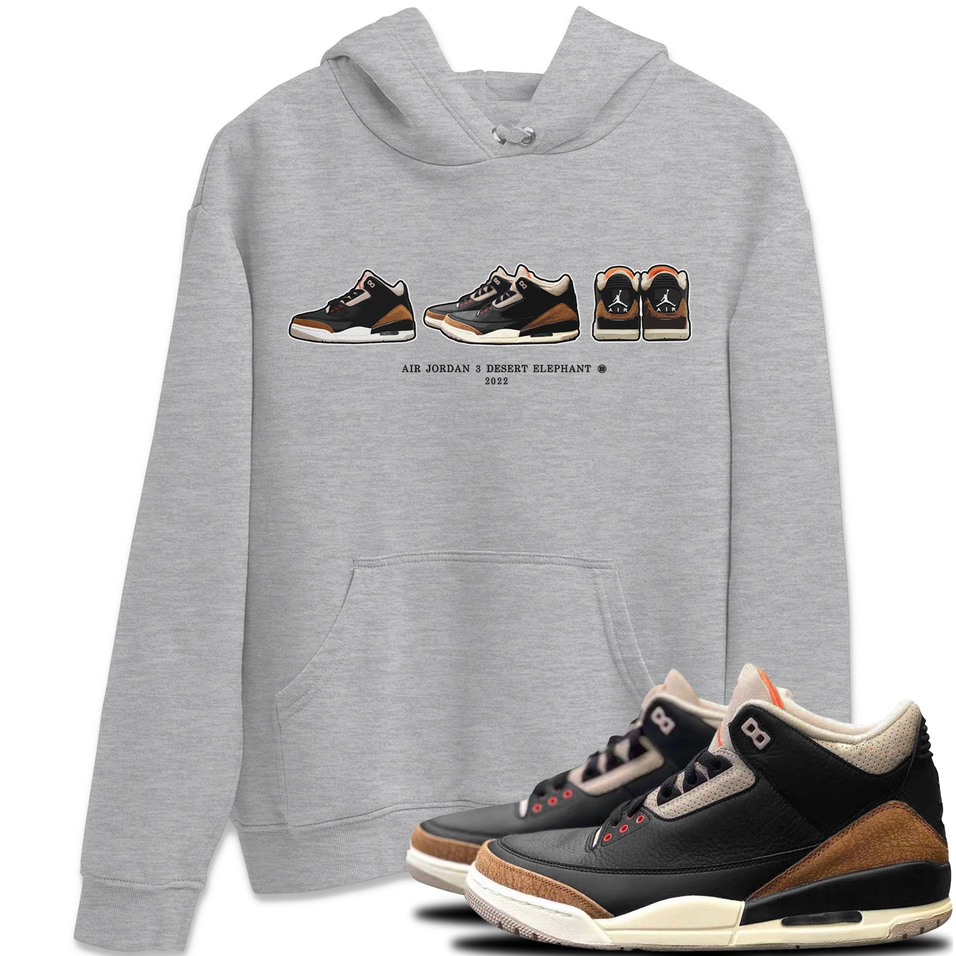 Jordan 3 Desert Elephant Sneaker Match Tees Air Jordan 3 Prelude Sneaker Tees Jordan 3 Desert Elephant Sneaker Release Tees Unisex Shirts