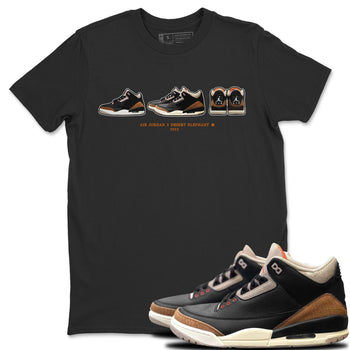 Jordan 3 Desert Elephant Sneaker Match Tees Air Jordan 3 Prelude Sneaker Tees Jordan 3 Desert Elephant Sneaker Release Tees Unisex Shirts