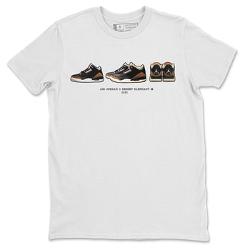 Jordan 3 Desert Elephant Sneaker Match Tees Air Jordan 3 Prelude Sneaker Tees Jordan 3 Desert Elephant Sneaker Release Tees Unisex Shirts