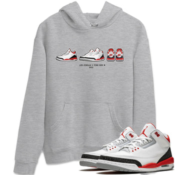 Jordan 3 Fire Red Sneaker Match Tees Air Jordan 3 Prelude Sneaker Tees Jordan 3 Fire Red Sneaker Release Tees Unisex Shirts