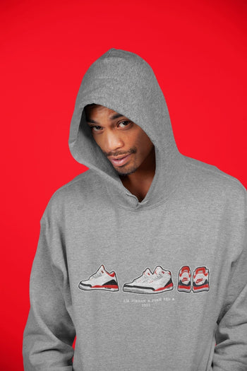Jordan 3 Fire Red Sneaker Match Tees Air Jordan 3 Prelude Sneaker Tees Jordan 3 Fire Red Sneaker Release Tees Unisex Shirts