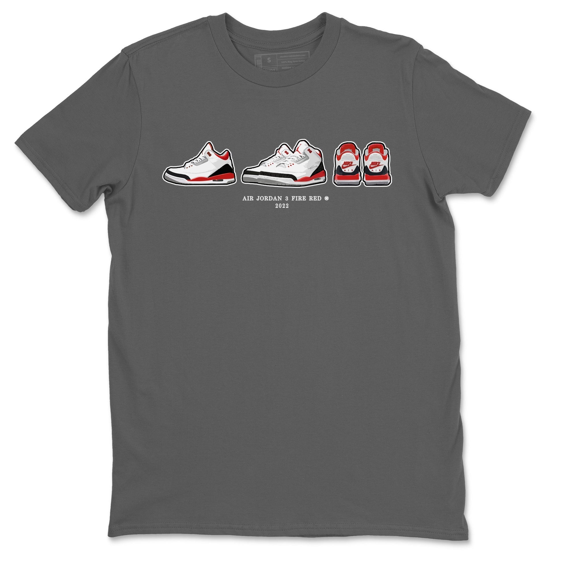 Jordan 3 Fire Red Sneaker Match Tees Air Jordan 3 Prelude Sneaker Tees Jordan 3 Fire Red Sneaker Release Tees Unisex Shirts