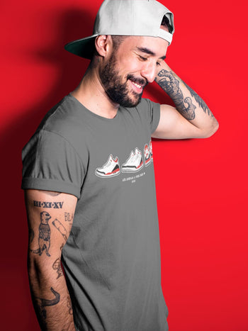 Jordan 3 Fire Red Sneaker Match Tees Air Jordan 3 Prelude Sneaker Tees Jordan 3 Fire Red Sneaker Release Tees Unisex Shirts