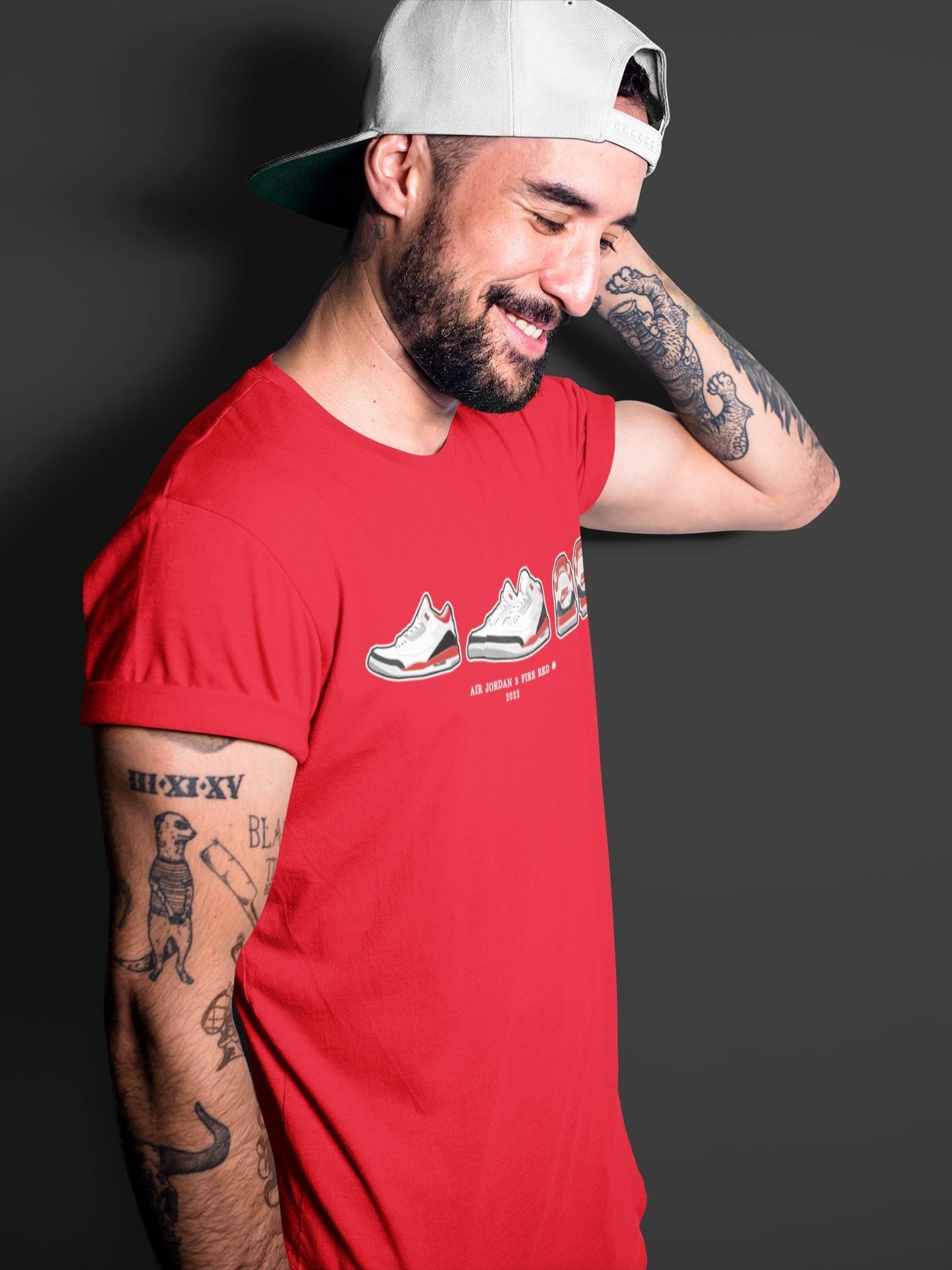 Jordan 3 Fire Red Sneaker Match Tees Air Jordan 3 Prelude Sneaker Tees Jordan 3 Fire Red Sneaker Release Tees Unisex Shirts