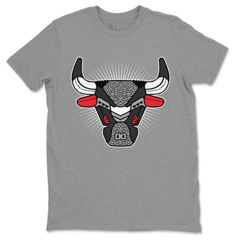 Jordan 3 Black Cement Sneaker Match Tees AJ3 Bull Head Sneaker Tees Jordan 3 Black Cement Sneaker Release Tees Unisex Shirts