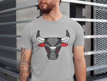 Jordan 3 Black Cement Sneaker Match Tees AJ3 Bull Head Sneaker Tees Jordan 3 Black Cement Sneaker Release Tees Unisex Shirts