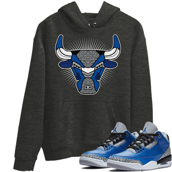 Jordan 3 Varsity Royal Sneaker Match Tees Bull Head Sneaker Tees Jordan 3 Varsity Royal Sneaker Release Tees Unisex Shirts