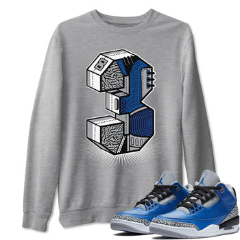 Jordan 3 Varsity Royal Sneaker Match Tees Three Statue Sneaker Tees Jordan 3 Varsity Royal Sneaker Release Tees Unisex Shirts