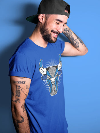 Jordan 3 Varsity Royal Sneaker Match Tees Bull Head Sneaker Tees Jordan 3 Varsity Royal Sneaker Release Tees Unisex Shirts