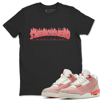 Jordan 3 Rust Pink Sneaker Match Tees Fire Sneakerhead Sneaker Tees Jordan 3 Rust Pink Sneaker Release Tees Unisex Shirts