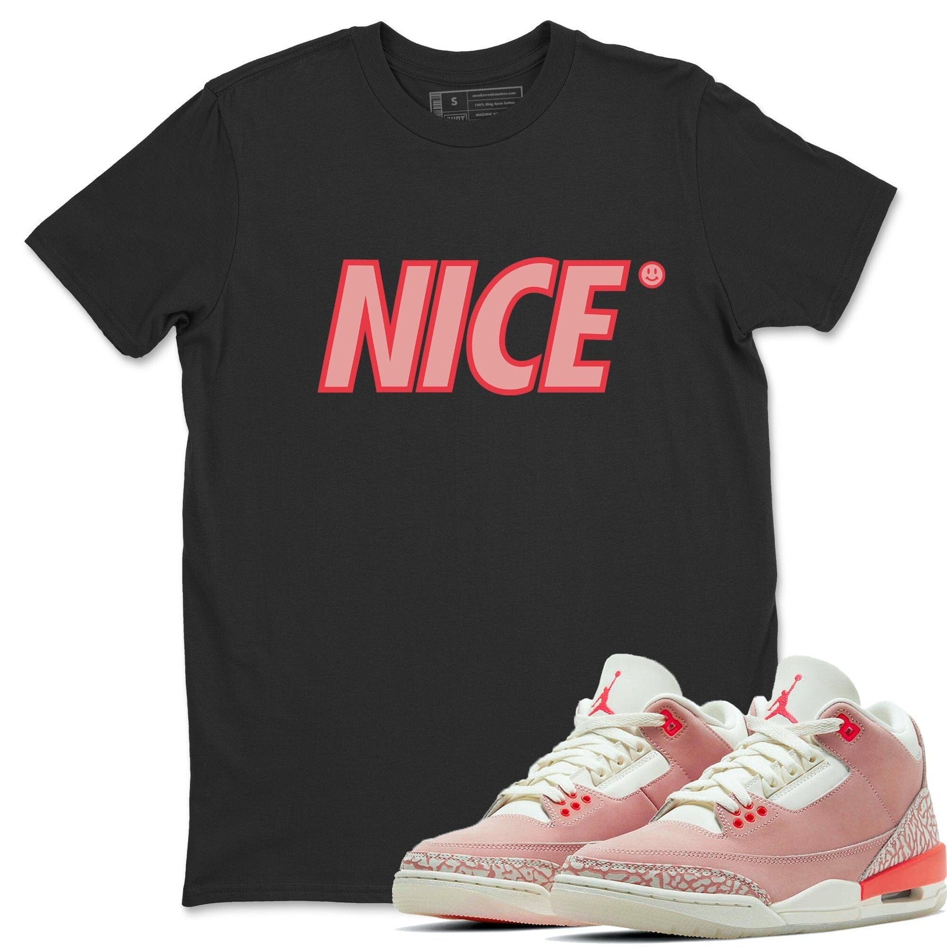 Jordan 3 Rust Pink Sneaker Match Tees Nice Smile Sneaker Tees Jordan 3 Rust Pink Sneaker Release Tees Unisex Shirts