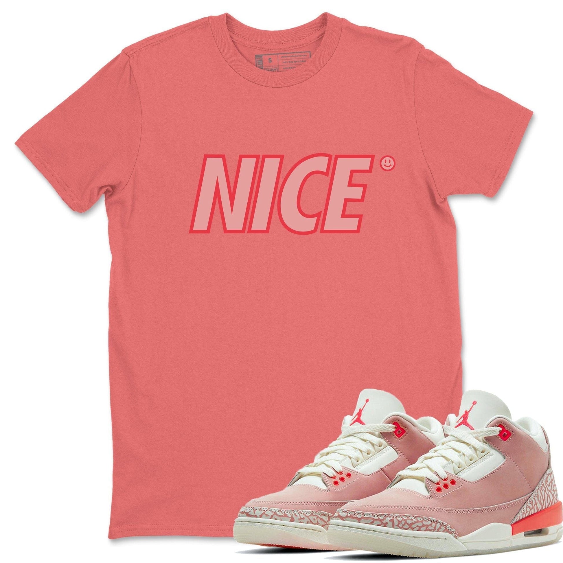 Jordan 3 Rust Pink Sneaker Match Tees Nice Smile Sneaker Tees Jordan 3 Rust Pink Sneaker Release Tees Unisex Shirts