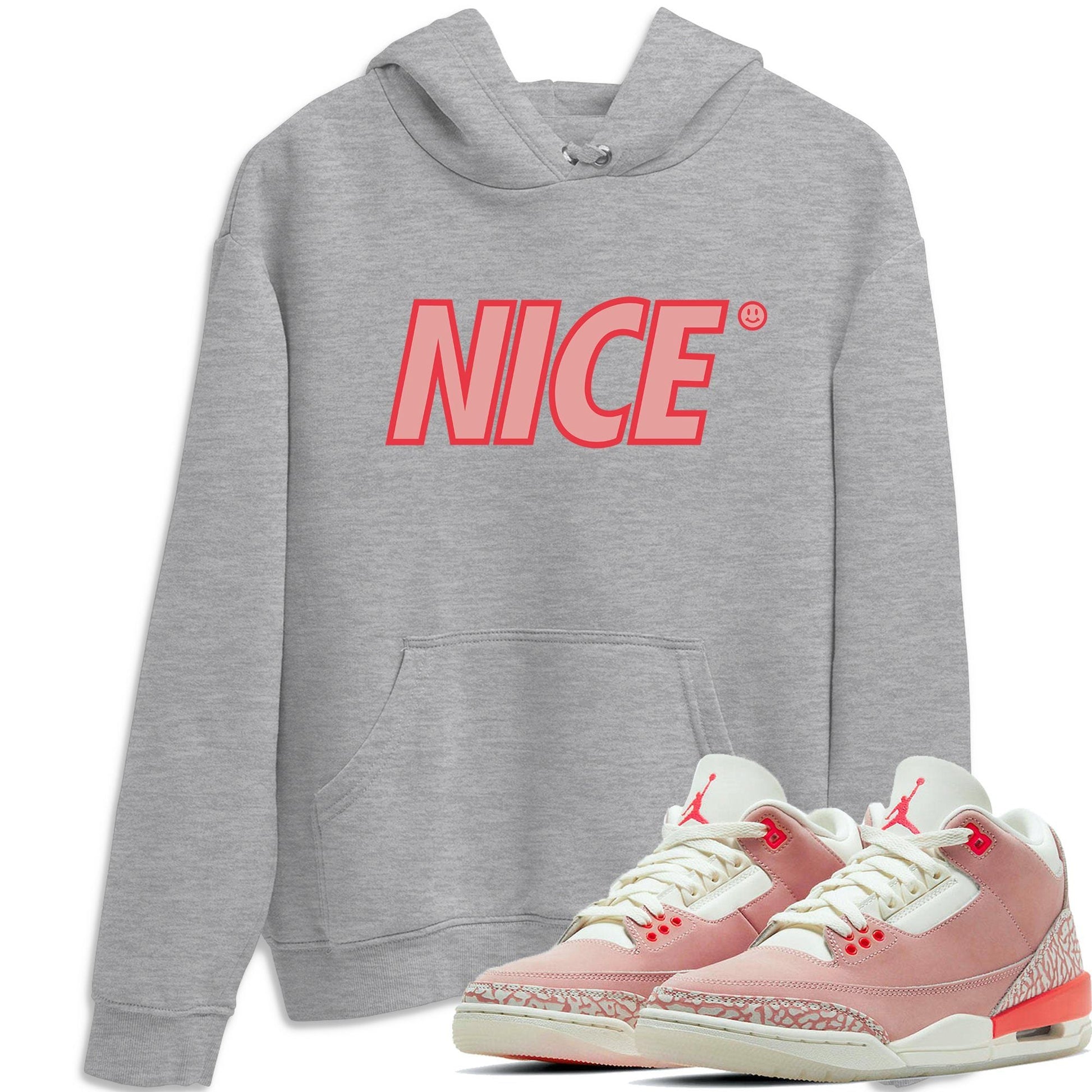 Jordan 3 Rust Pink Sneaker Match Tees Nice Smile Sneaker Tees Jordan 3 Rust Pink Sneaker Release Tees Unisex Shirts