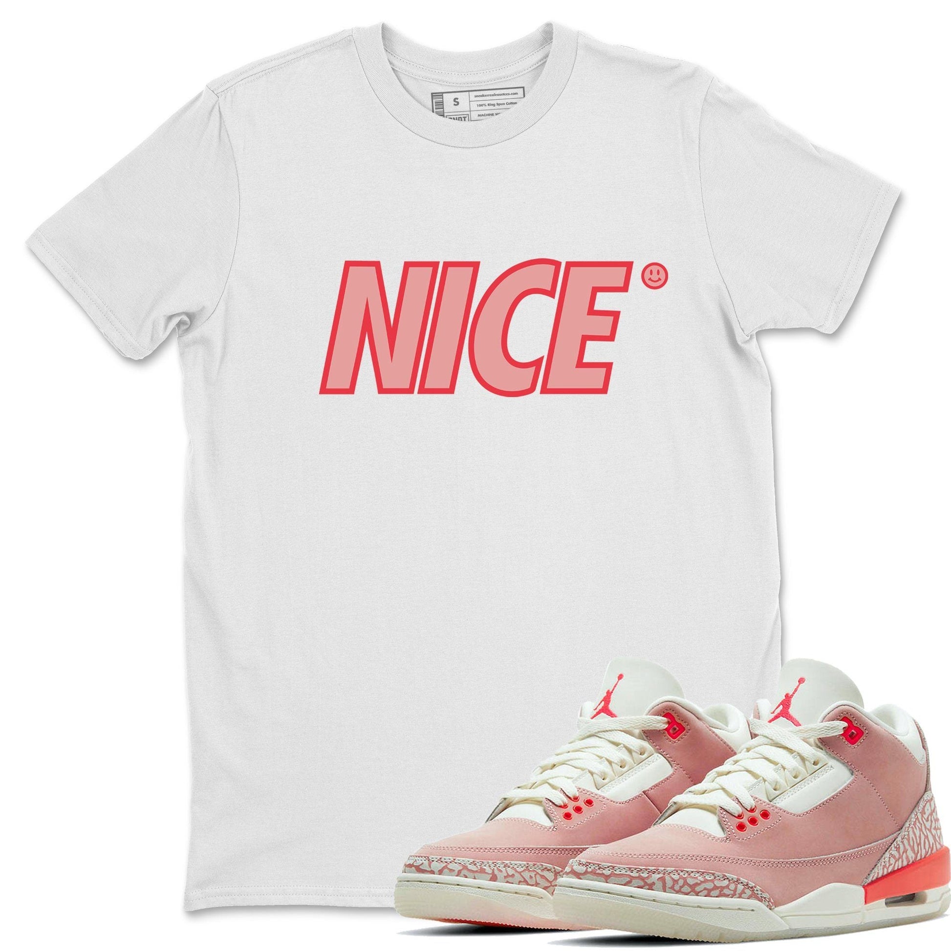 Jordan 3 Rust Pink Sneaker Match Tees Nice Smile Sneaker Tees Jordan 3 Rust Pink Sneaker Release Tees Unisex Shirts