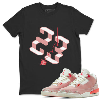 Jordan 3 Rust Pink Sneaker Match Tees Steps Sneaker Tees Jordan 3 Rust Pink Sneaker Release Tees Unisex Shirts