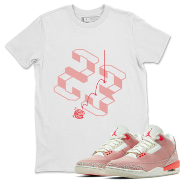 Jordan 3 Rust Pink Sneaker Match Tees Steps Sneaker Tees Jordan 3 Rust Pink Sneaker Release Tees Unisex Shirts