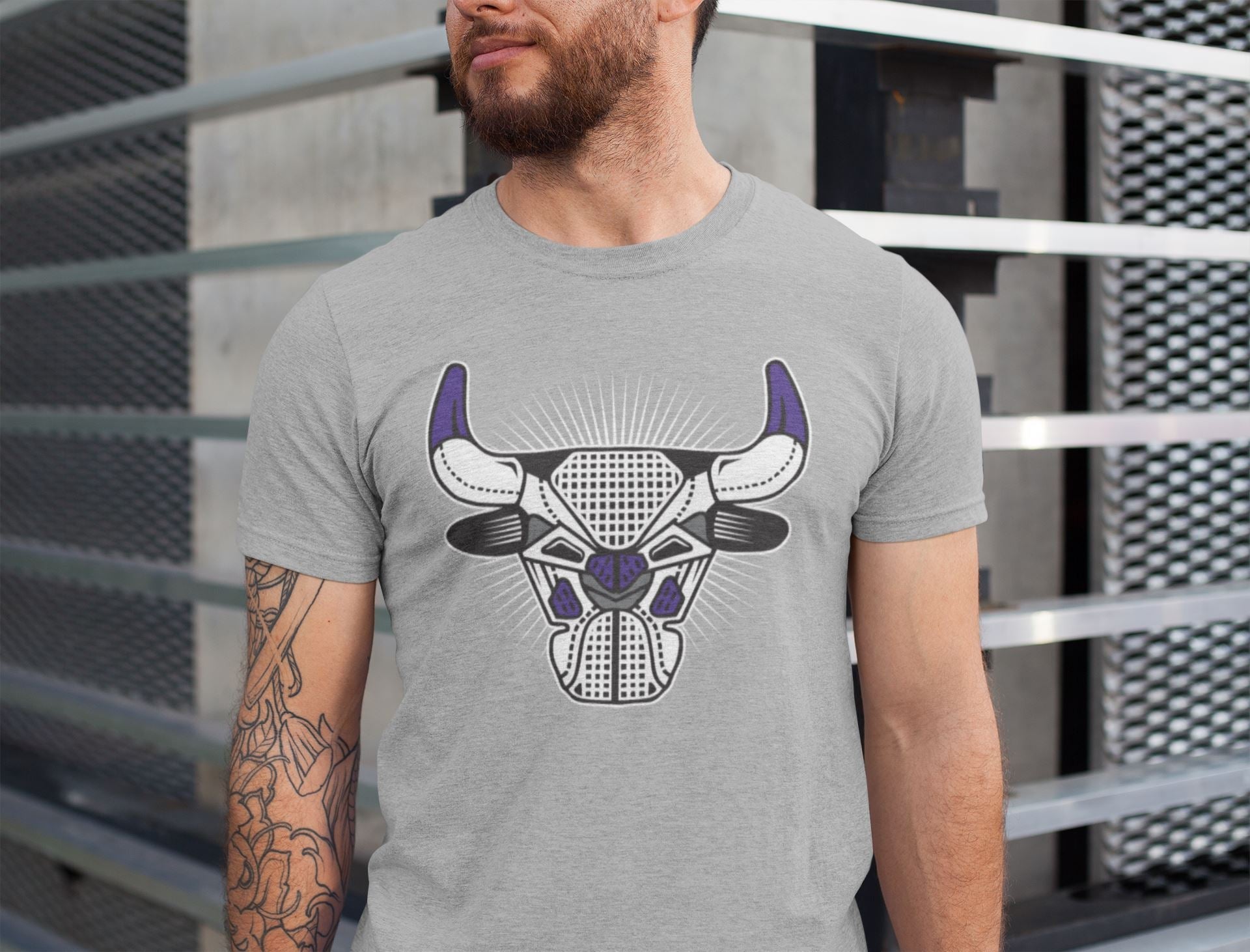 Jordan 4 Court Purple Sneaker Match Tees Bull Head Sneaker Tees Jordan 4 Court Purple Sneaker Release Tees Unisex Shirts