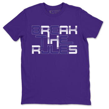 Jordan 4 Court Purple Sneaker Match Tees Break The Rules Sneaker Tees Jordan 4 Court Purple Sneaker Release Tees Unisex Shirts