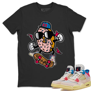 Jordan 4 Union Guava Ice Sneaker Match Tees Donut Skater Sneaker Tees Jordan 4 Union Guava Ice Sneaker Release Tees Unisex Shirts