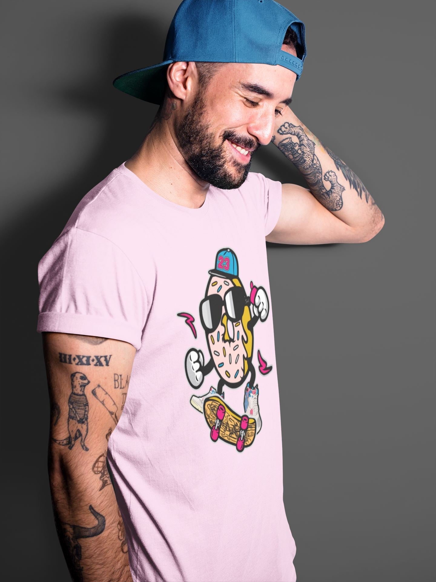 Jordan 4 Union Guava Ice Sneaker Match Tees Donut Skater Sneaker Tees Jordan 4 Union Guava Ice Sneaker Release Tees Unisex Shirts