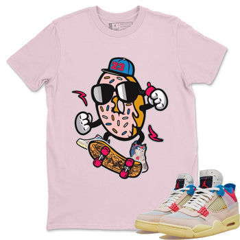 Jordan 4 Union Guava Ice Sneaker Match Tees Donut Skater Sneaker Tees Jordan 4 Union Guava Ice Sneaker Release Tees Unisex Shirts